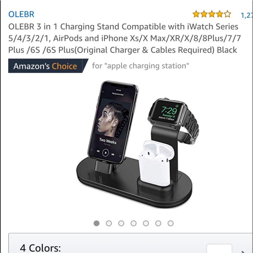 Charging station for apple products. Never used